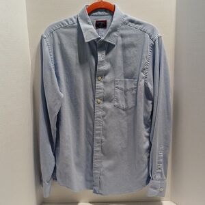UntuckIt Oxford Sky Blue Casual Button Down Shirt sz L
